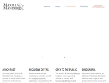 Tablet Screenshot of maxillaandmandible.com